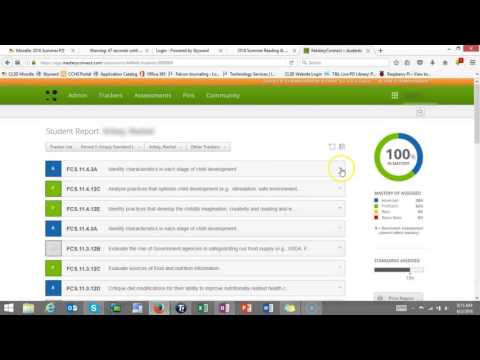 Mastery Connect - Viwing Student Data