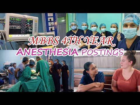MBBS Fourth Year begins | Anaesthesia Posting | Inside an OT | Library |