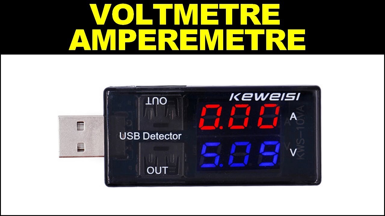 Testeur USB ampèremètre voltmètre Keweisi KWS-V20