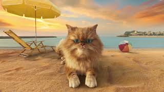 All About You - The Most Relaxed Cat in the World - At the Beach