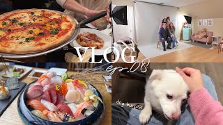 [eng/kor] vlog ep.08 | first family photo🖼️ | hearing my dog burp?! 🐶