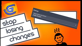 Solve GDevelop Canceling Changes