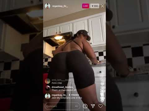 Regankay twerking on Ig live