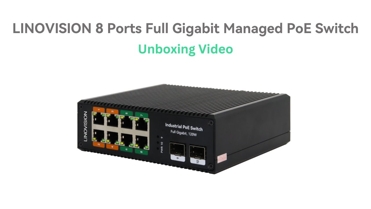 LINOVISION 4 Ports Full Gigabit PoE Switch, Built-in 96W Power, All 4 - View #4
