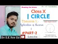 #class_10 Application of the theorem 1, #Tangent to a circle Chapter_10.1_NCERT  Qstn no_1&amp;2
