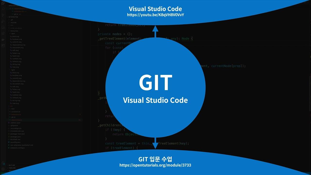 Visual Studio Code 로 다루는 Git - 버전관리편 - 1. 수업소개 - YouTube