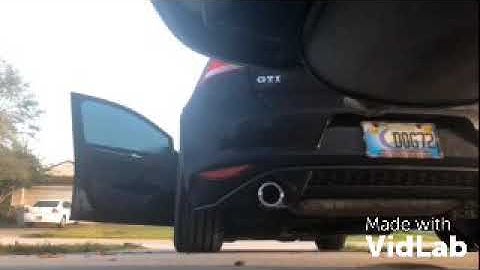 Mk7 catted downpipe/resonated midpipe & OEM CSS muffler