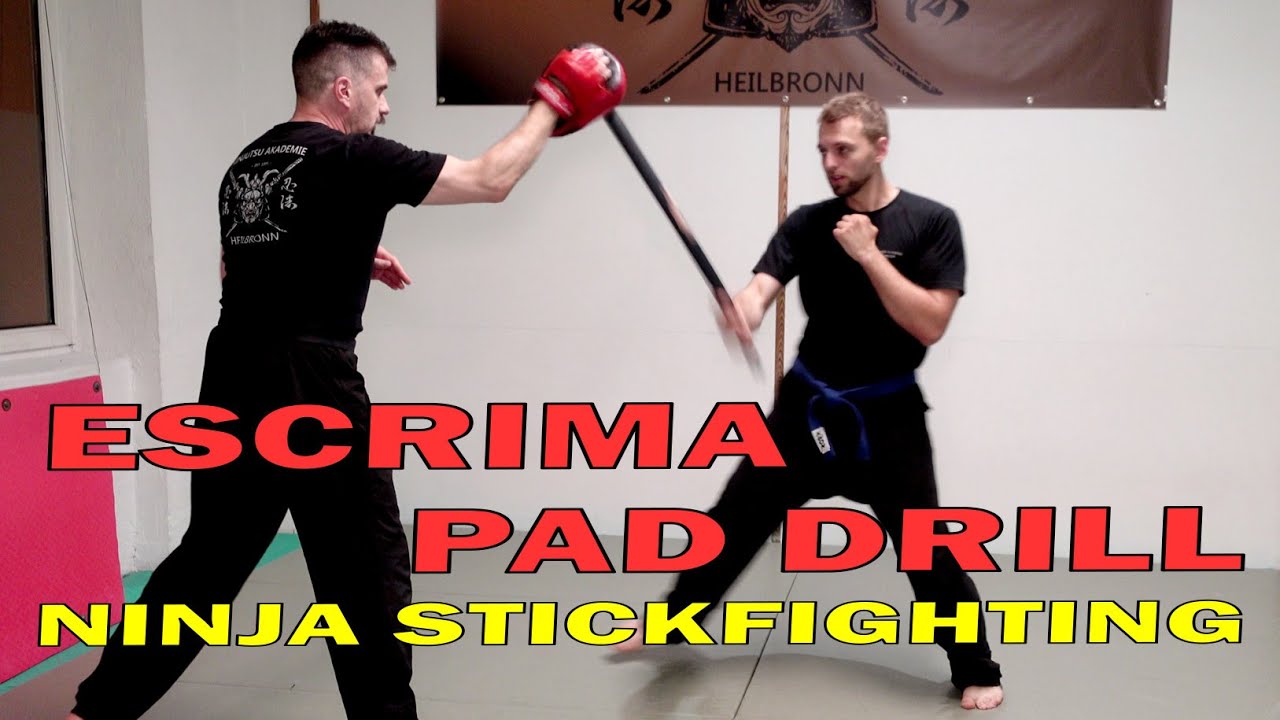 Escrima Pad Drill for Speed & Präzision Ninja Stockkampf YouTube