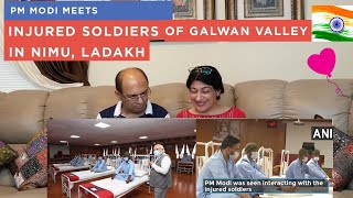 PM Modi meets injured soldiers of Galwan valley in Nimu, Ladakh | WAH MODIJI WAH !! 