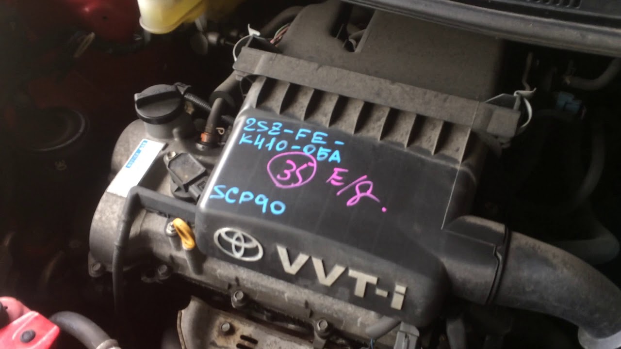 ДВС Toyota 2SZ FE 1393414 - YouTube