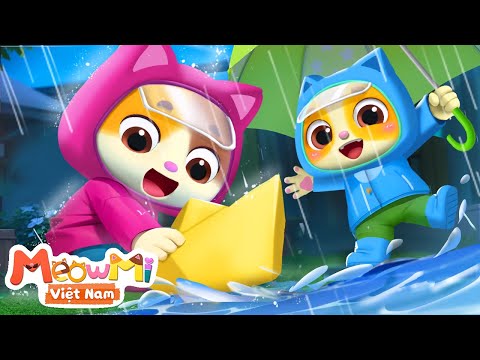 Ngày mưa thật vui nhộn | Rain Rain Go Away | Nhạc thiếu nhi | MeowMi Gia đình những chú mèo