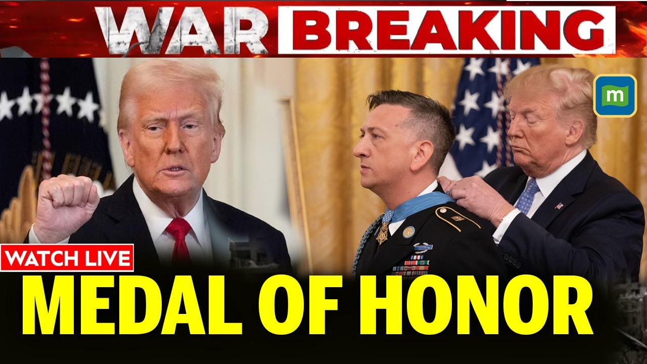 Trump With US Army LIVE: Trump awards Medal of Honor to three US Army soldiers | Trump LIVE