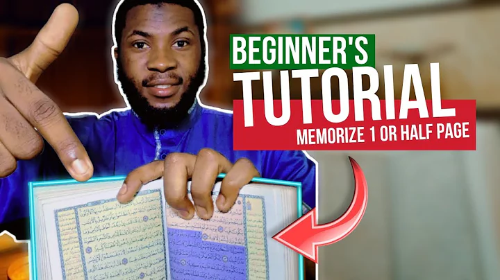 How to memorize 1 or half page of Qur'an for BEGINNERS