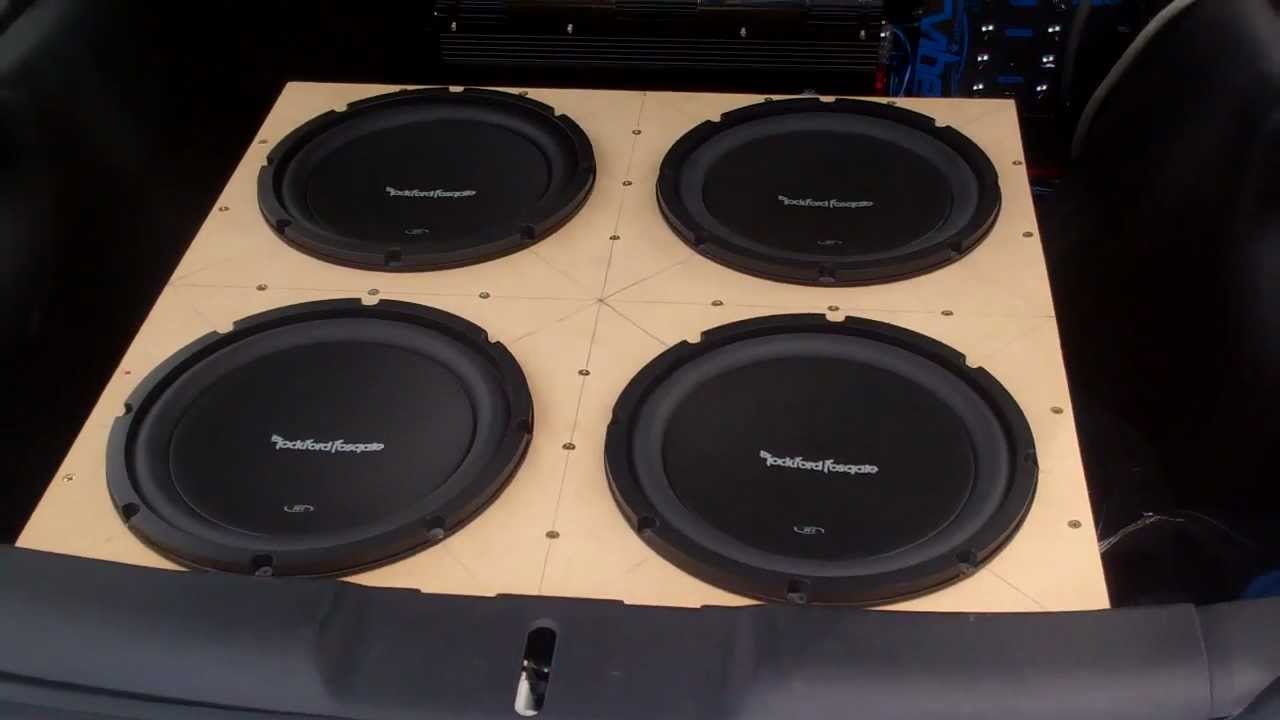 New Box + 4th 10" Rockford Fosgate R1 YouTube