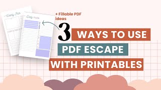 How To Create A Fillable PDF Form with PDF Escape | Checkbox, Dropdowns &amp; Textboxes