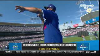 Ice Cube Electrifies Dodger Stadium With The World Series Championship Performance Bow Down