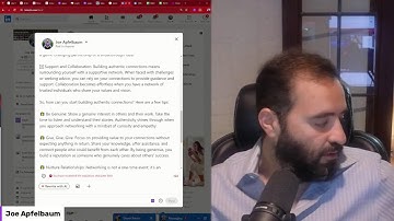 evyAI Tutorial, How to use AI with LinkedIn 096  LinkedIn Live 2024 with Joe Apfelbaum