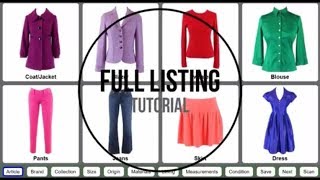 Efficilist - Full Listing Tutorial - The Fast Way To List Clothes On Ebay