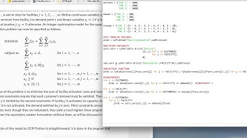FACILITY LOCATION PROBLEM with PuLP in Python Part 2