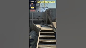 AMAZING WALLBANG ON OVERPASS #csgo #shorts #tiktok