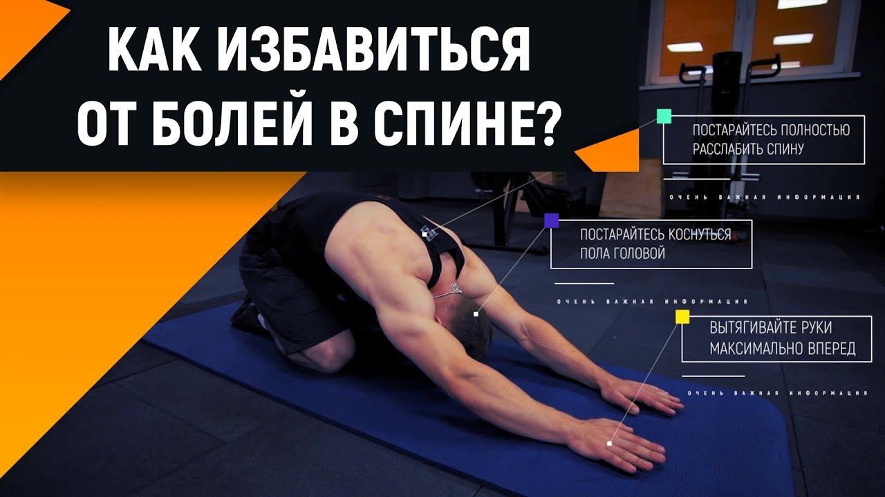 ⁣КАК ИЗБАВИТЬСЯ ОТ БОЛЕЙ В СПИНЕ? Фитнес дома