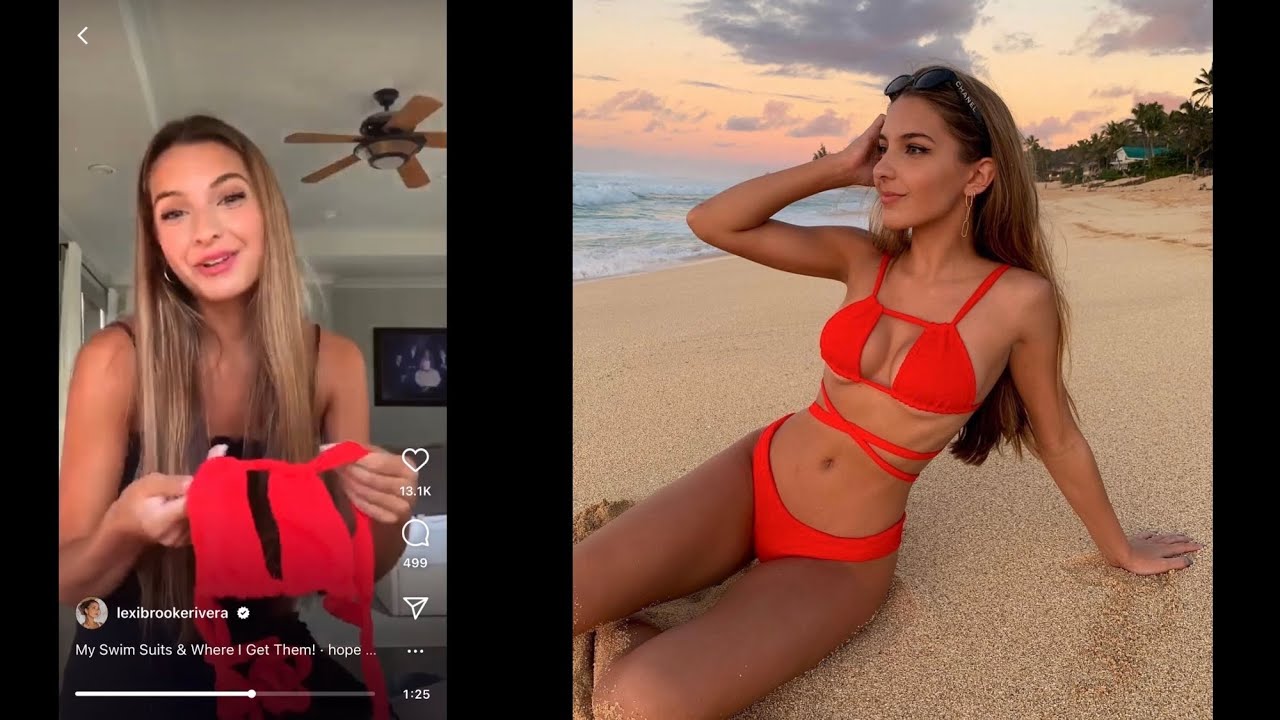 Lexi Rivera Shows Her Favorite Bikinis on Instagram! With side-by-sides
