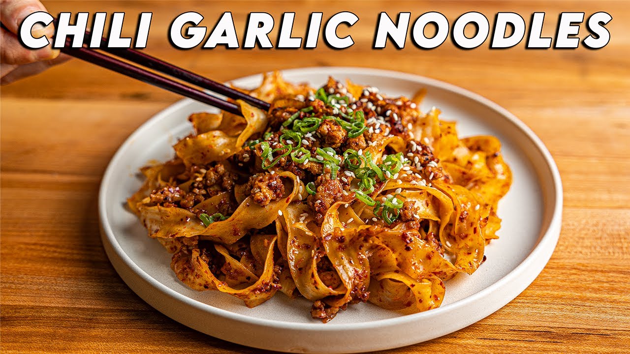 15 Minute Spicy Chili Garlic Noodles YouTube