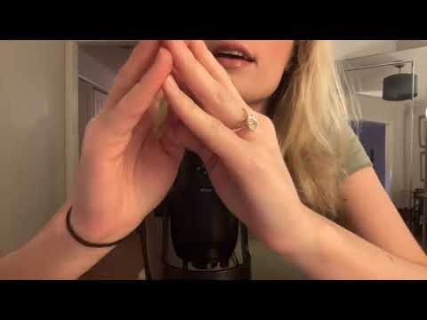 ASMR pure semi-inaudible clicky whispers - up close and cupped