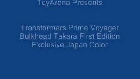 Transformers Prime Voyager Bulkhead Takara First Edition Exclusive Japan Color