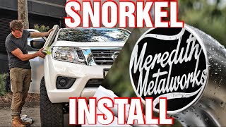 Stainless Steel Snorkel Install | NP300 Navara | + Promo Code #ShedSessions #NP300