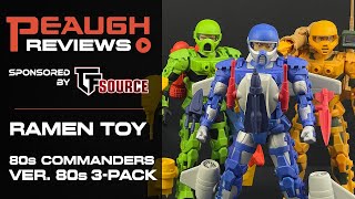 Video Review: Ramen Toy 80s COMMANDERS - Ver. 80s 3-pack