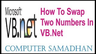 Swap Number In VB Net in HIndi