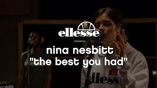 Nina Nesbitt sings 'The Best You Had' live in session | ellesse sessions