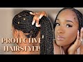 KNOTLESS BRAIDS USING CROCHET METHOD| Kharah_Jay Live