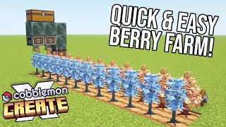 The EASIEST COBBLEMON BERRY farm using the CREATE MOD!