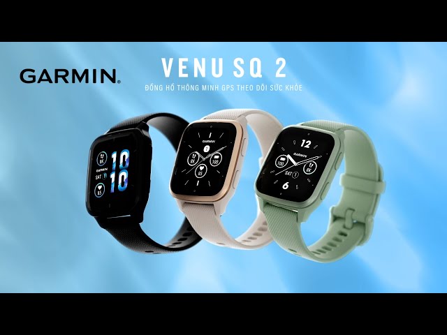 Garmin Venu Sq 2 | Đồng hồ thông minh GPS theo dõi sức khỏe