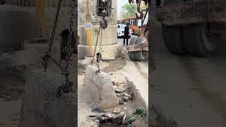 Hil hi na raha 🤣 #nationalhighway #delhi #mundka #uer2 #roadconstruction