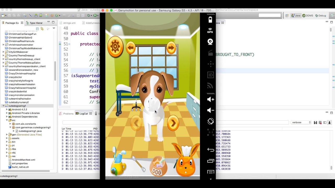 Cute Dog Caring - Kids Game - Source Code By Sell My Source Code. - YouTube