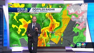 Severe thunderstorm warning issued for parts of Placer, Nevada counties