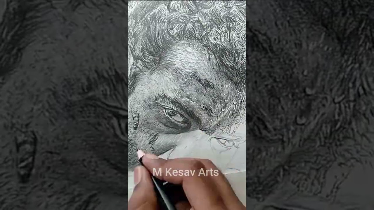 JrNTR Hyper realistic pencil sketch 