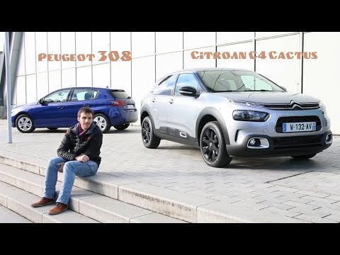 nouveau-citroën-c4-cactus-vs-peugeot-308-premier-match-statique