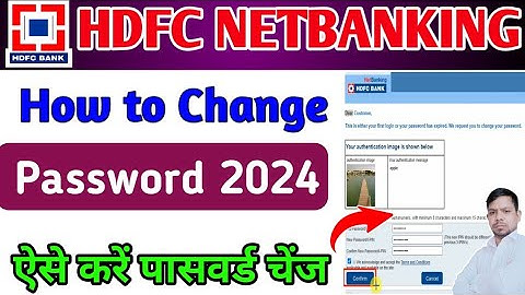 How to change hdfc bank netbanking password 2024, How to change your password in 2 minutes hdfc bank