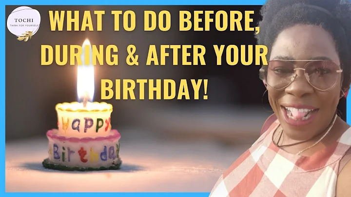 생일을 위해 반드시 해야 할 것: 인생에서 성공하는 방법!