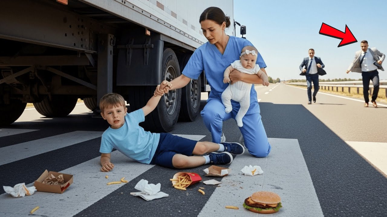 Nessuno Aiutò Il Figlio Del Milionario Sotto Al Camion, Finché La Povera Domestica Col Suo Bebè E…