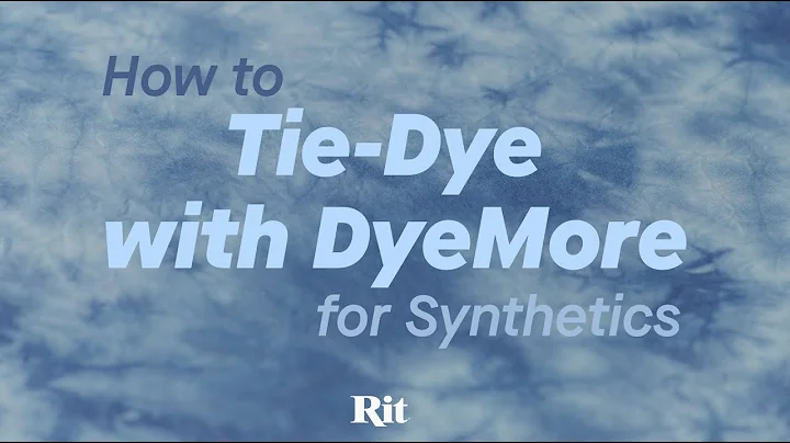 How to Tie-Dye with DyeMore for Synthetics