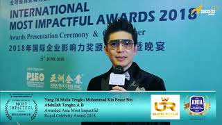 Mia2018 Winner Interview - Yang Di Mulia Tengku Muhammad Kin Eezaz Bin Abdullah Tengku A B