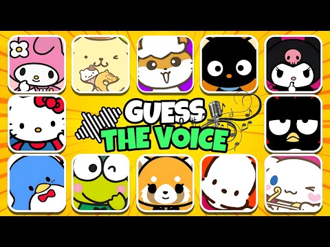 Guess The SANRIO CHARACTERS by the Voice! | Hello Kitty, Kuromi, My Melody, Aggretsuko