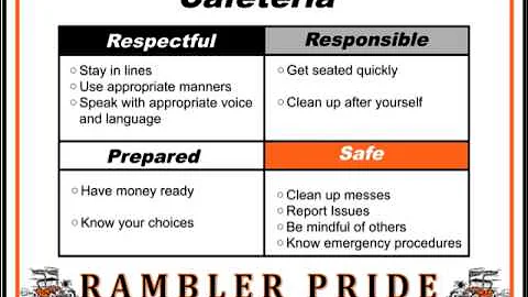 PBIS assembly matrix