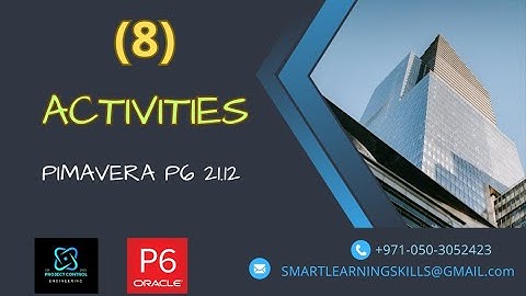 How to Create Activity I Primavera P6 I 21.12 I Beginners Tutorial