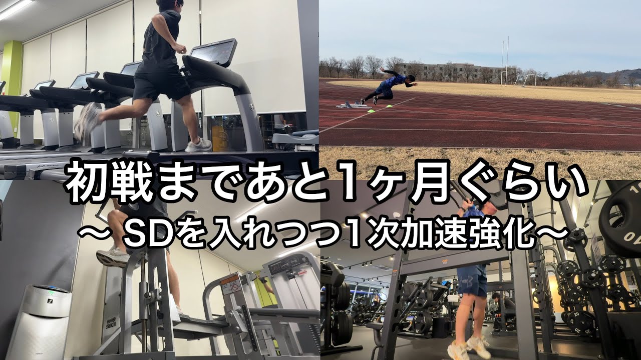 初戦まであと1ヶ月ぐらい〜 SD入れつつ1次加速強化〜